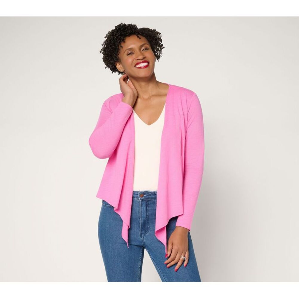 Belle by Kim Gravel Women's Top Plus Sz Sweater 2X Make Your Pink